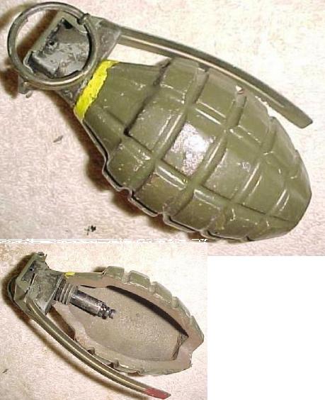 Norwegian Mk2 Fragmentation Grenade In Section